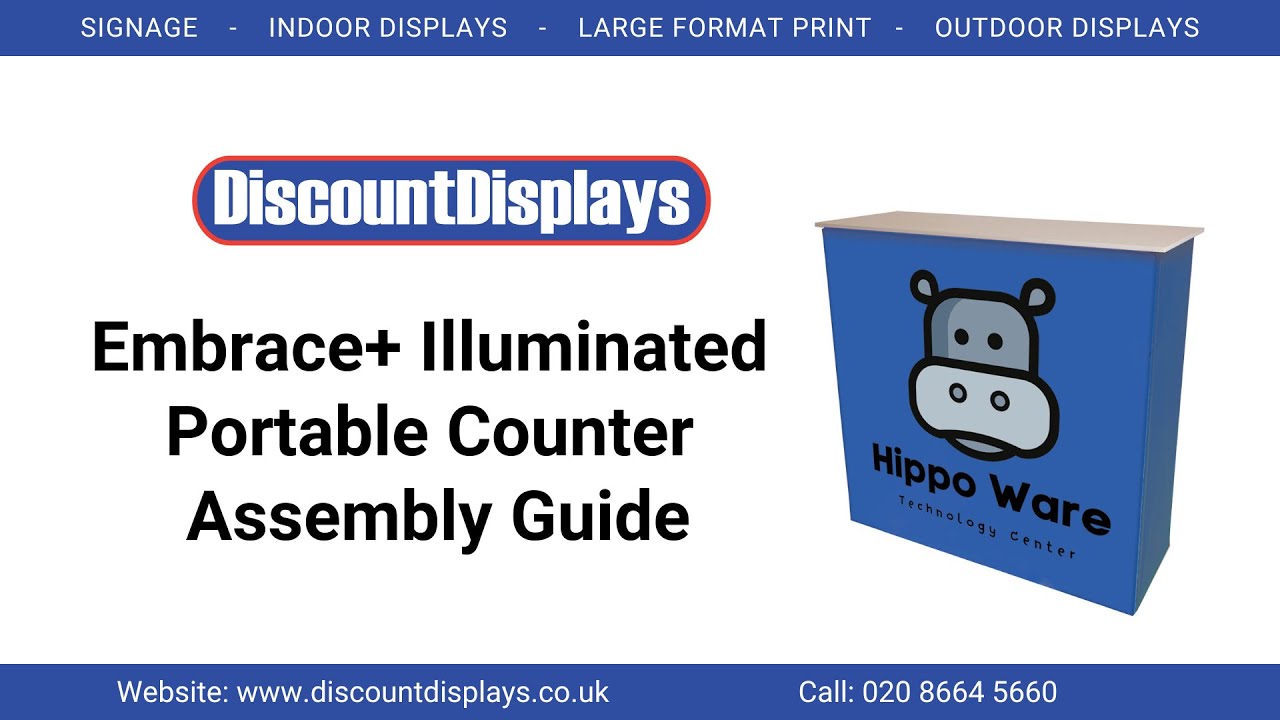 Assembly Guide - Embrace+ Illuminated Portable Counter | Discount Displays