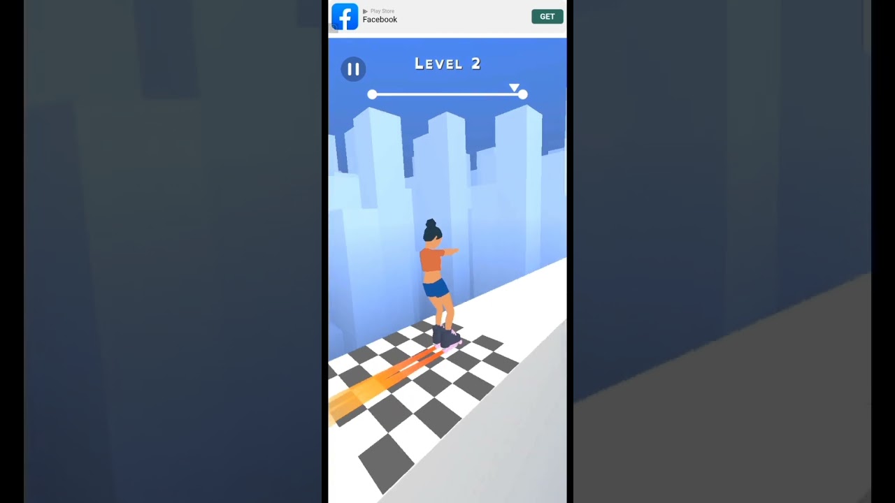 Game sky Rolling gameplay 1 level.