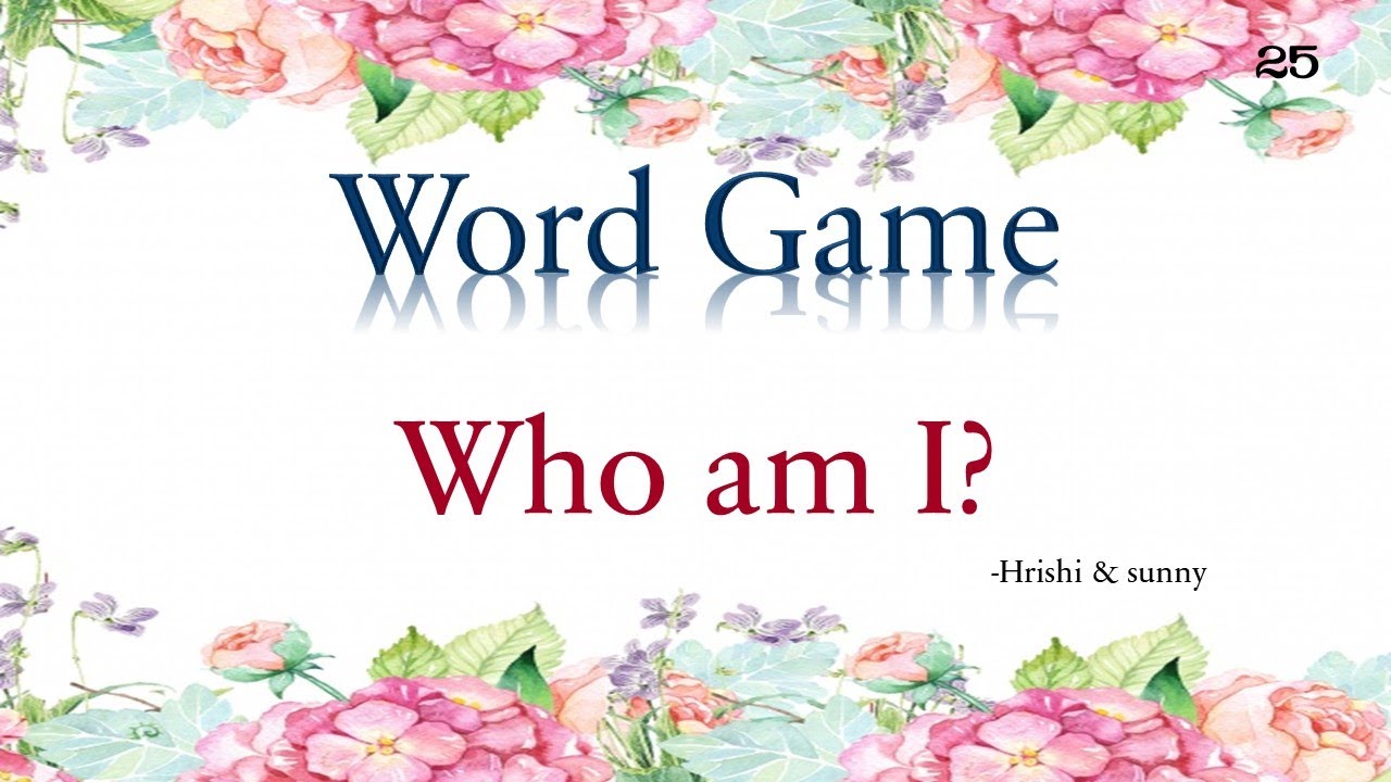 Word Puzzle /Who am I?/Word games/Puzzles/Kids Puzzles/Puzzle games/Riddles/Kids Word Games/Fun Game
