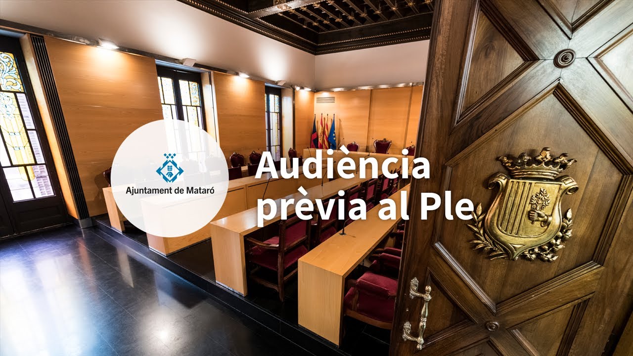 Audiència prèvia al ple. Sessió de març (05/03/2026)