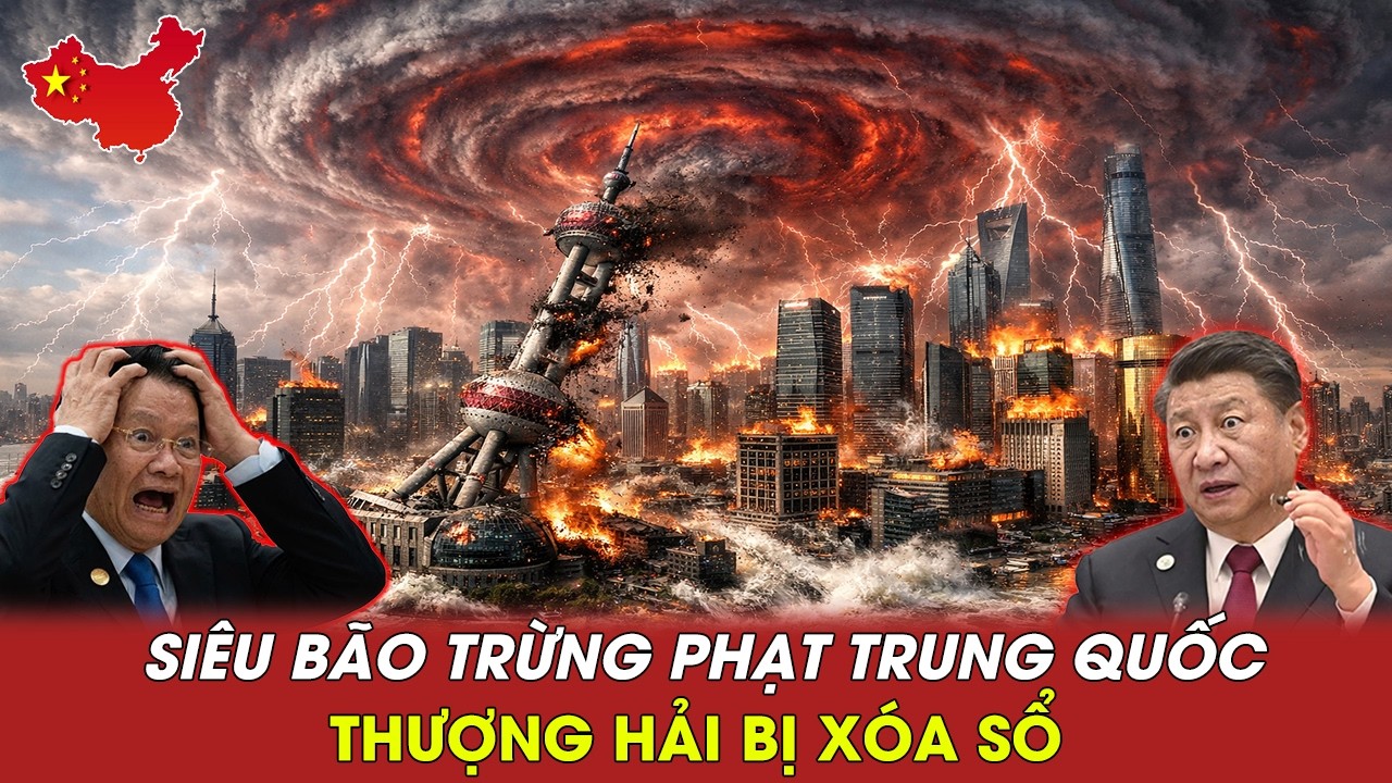 Siêu Bão Tận Thế Đổ Bộ Thượng Hải - Tháp Minh Châu Phương Đông Đổ Sụp