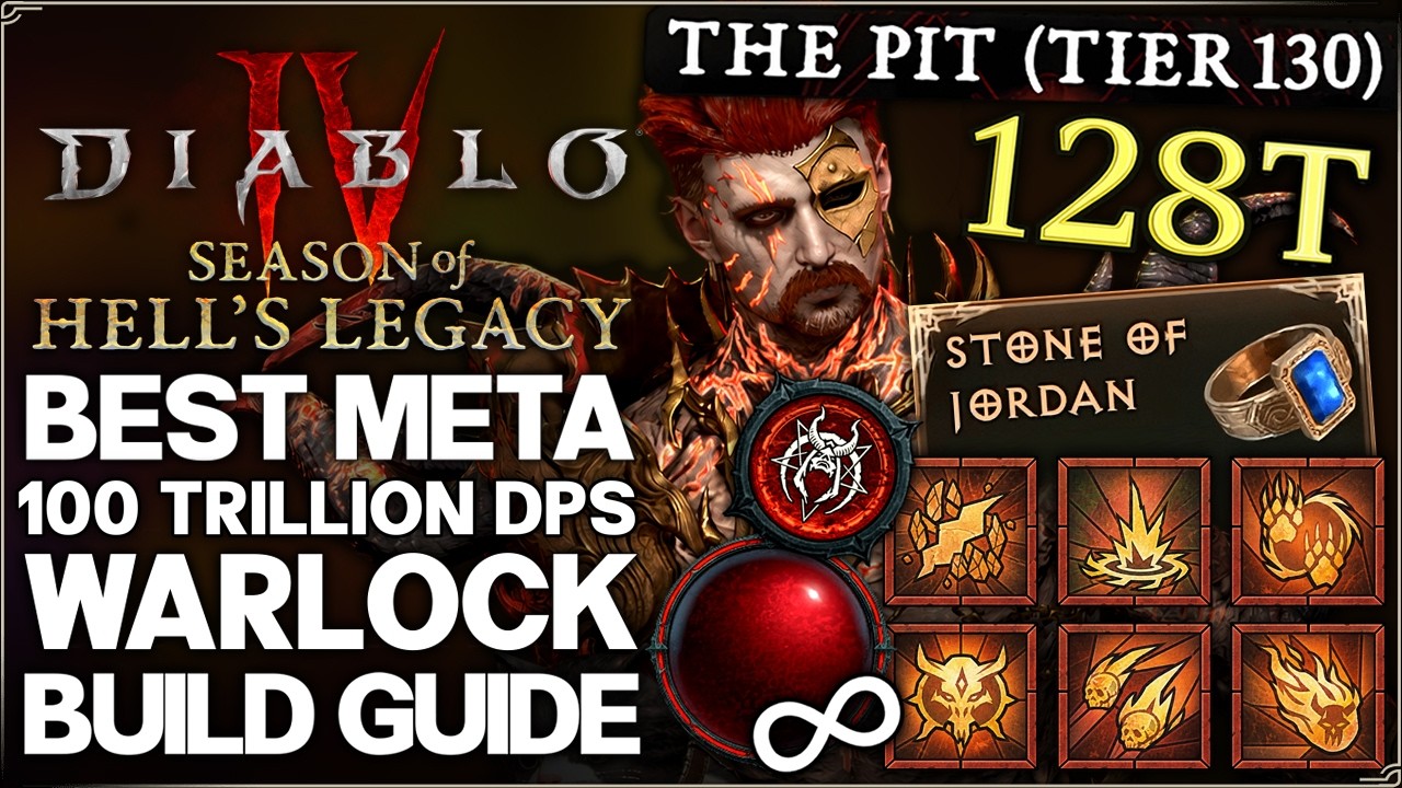 Diablo 4 &mdash; Новый лучший имбовый мета-билд на чернокнижника: 100 ТРИЛЛИОНОВ УРОНА &mdash; Гайд по Blazin...