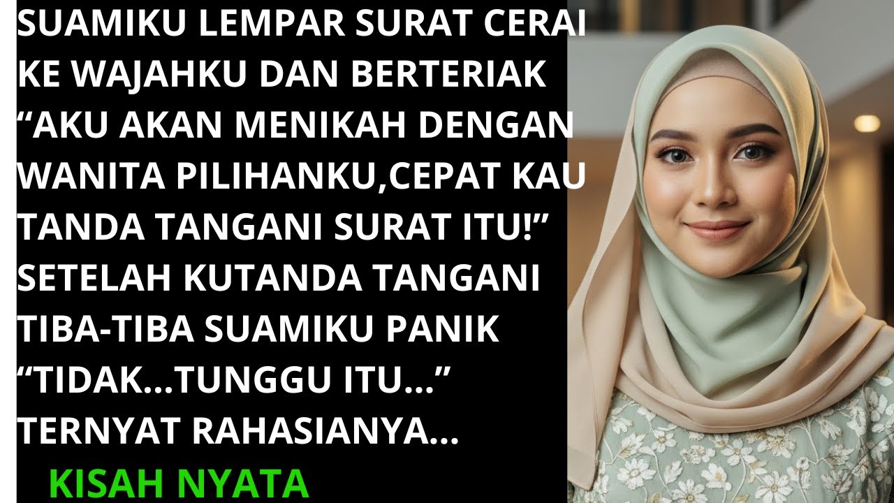 SUAMI AJUKAN CERAI TAPI SETELAH KUSETUJUI DIA PANIK - TERNYATA SUAMIKU MENYIMPAN RAHASIA TENTANG...