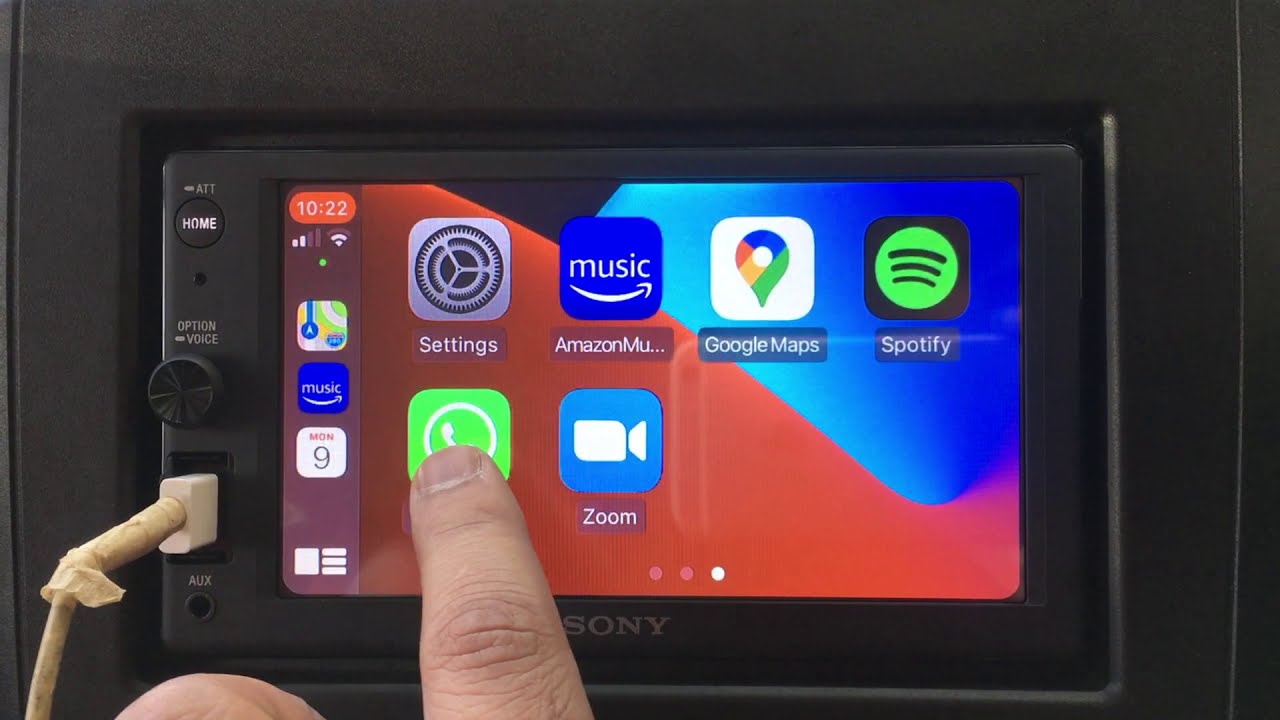 Sony XAV-AX1000 demonstration #sony #music #musicplayer #applecarplay
