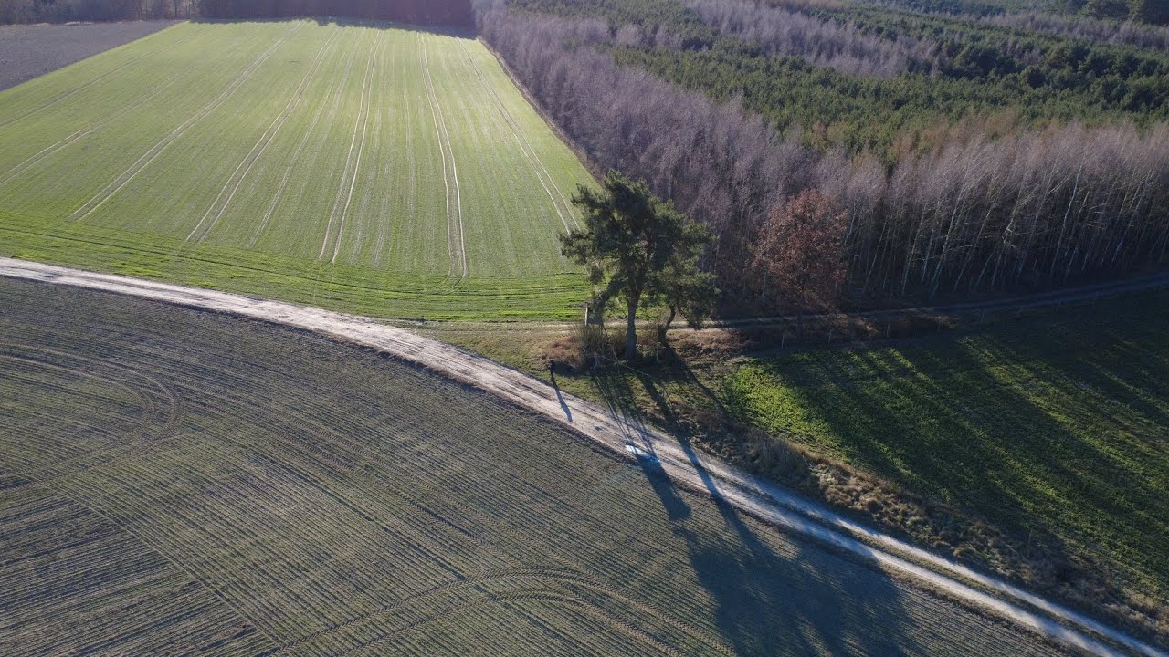 Zwykłe Latanie Dronem Nad Polami