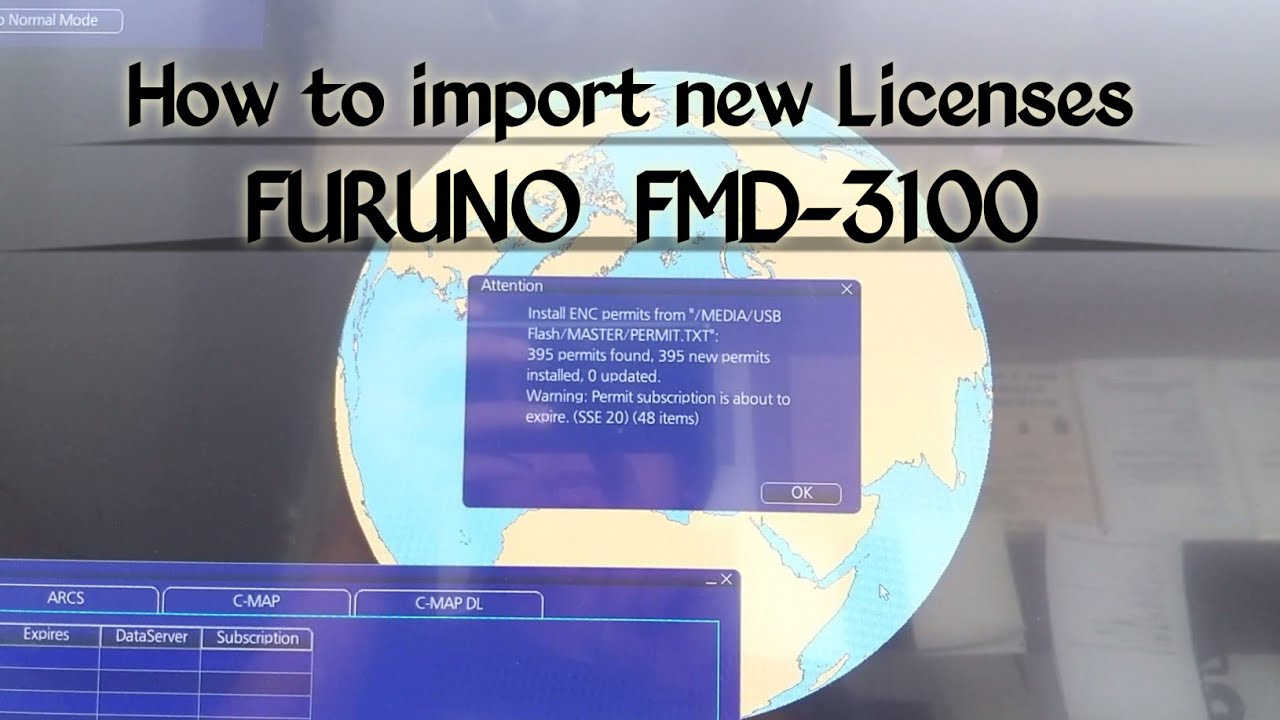 Furuno FMD-3100 | How to load new License