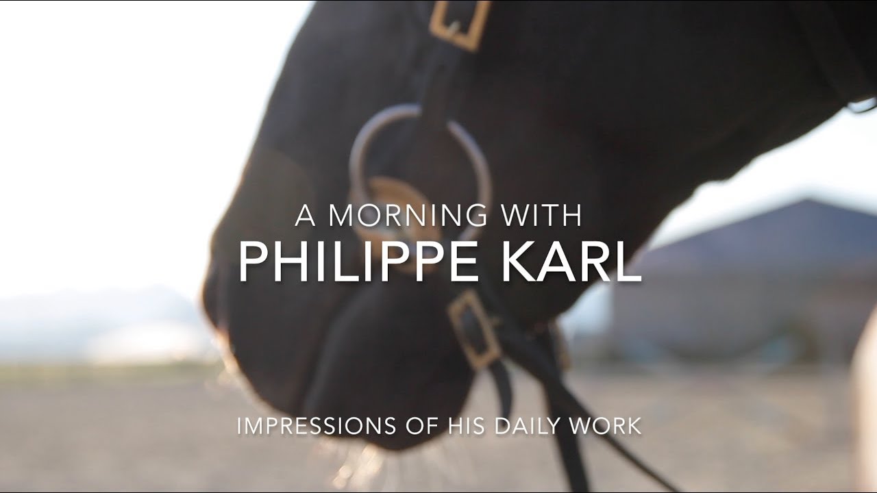 Philippe Karl warms up High Noon on the longe