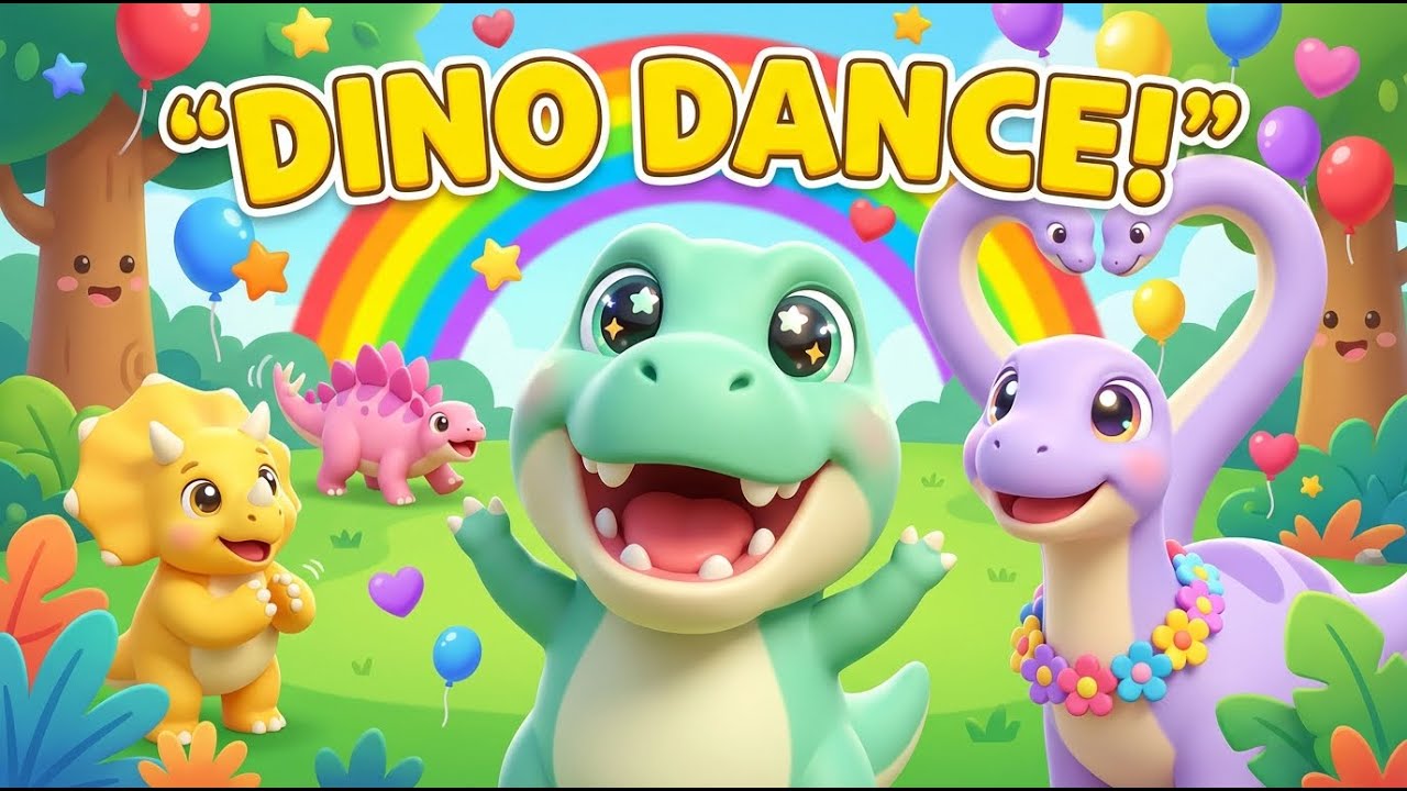 Baby Dino Dance Party! 🦖 Fun Jungle Dino Songs for Kids