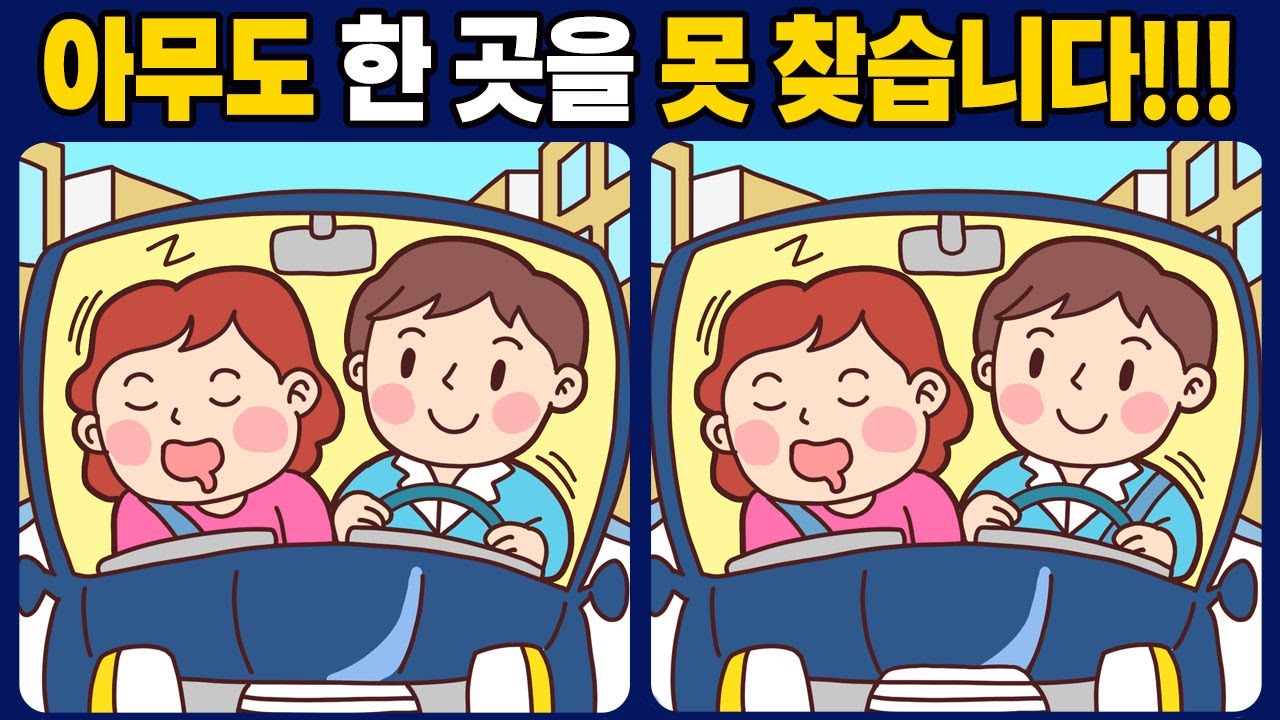 [다른그림찾기]💪 100세 뇌건강 활력있게!!! 재밌고 건강한 두뇌 운동 / 치매 예방 퀴즈 / Find The Difference [틀린그림찾기] 621