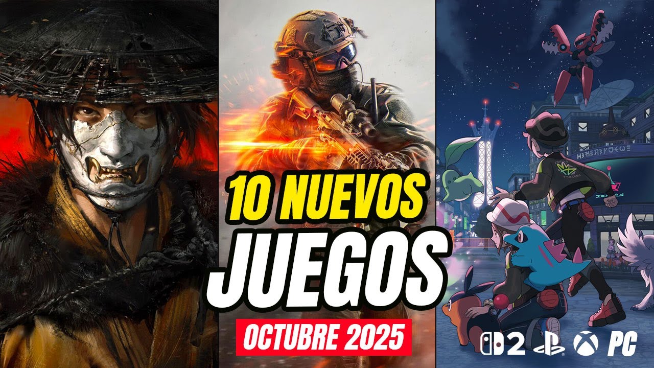 🔥 10 NUEVOS JUEGOS para JUGAR en OCTUBRE 2025 | PS5, Xbox, PC y Switch 2