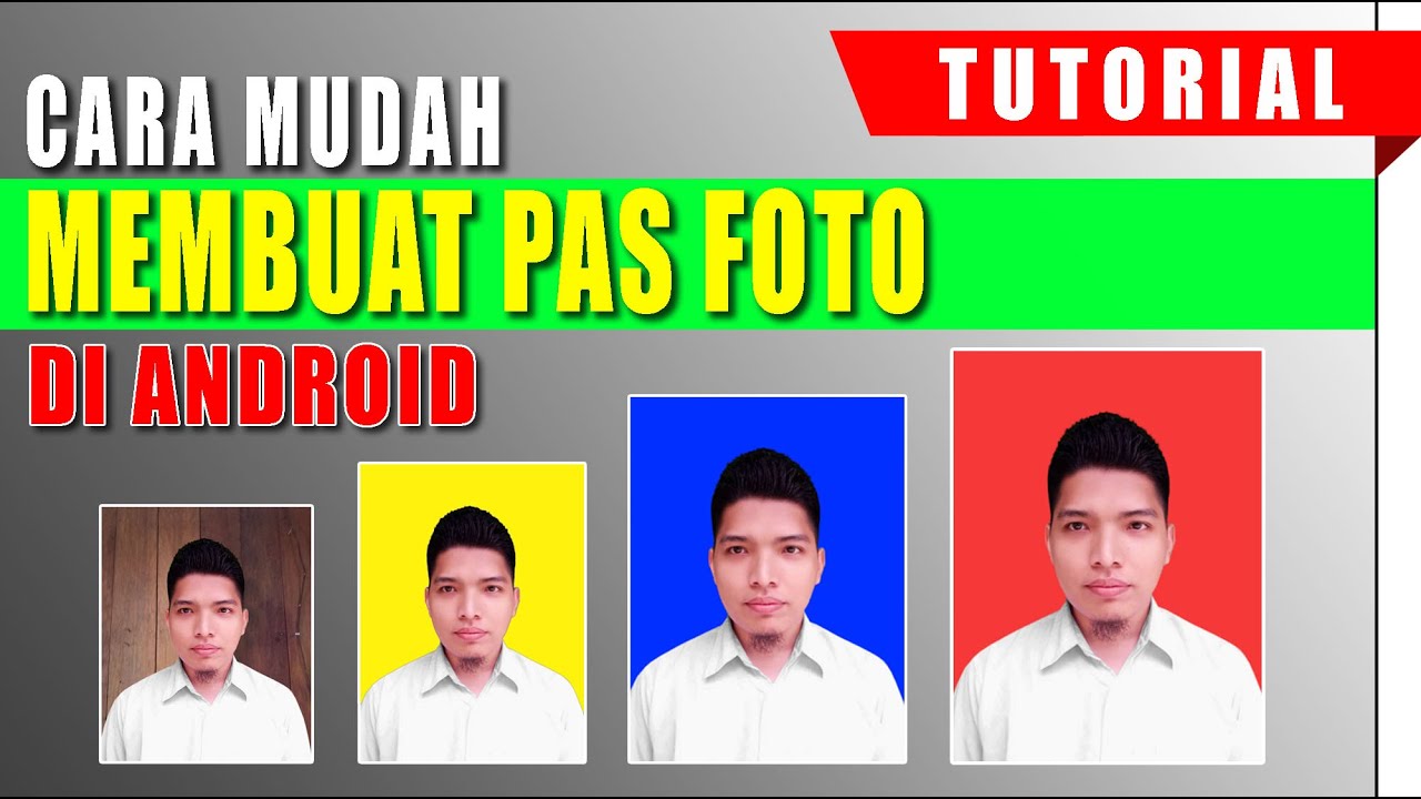 Cara Edit Pas Foto di Android | Remove BG | Hp | Picsart 4x6