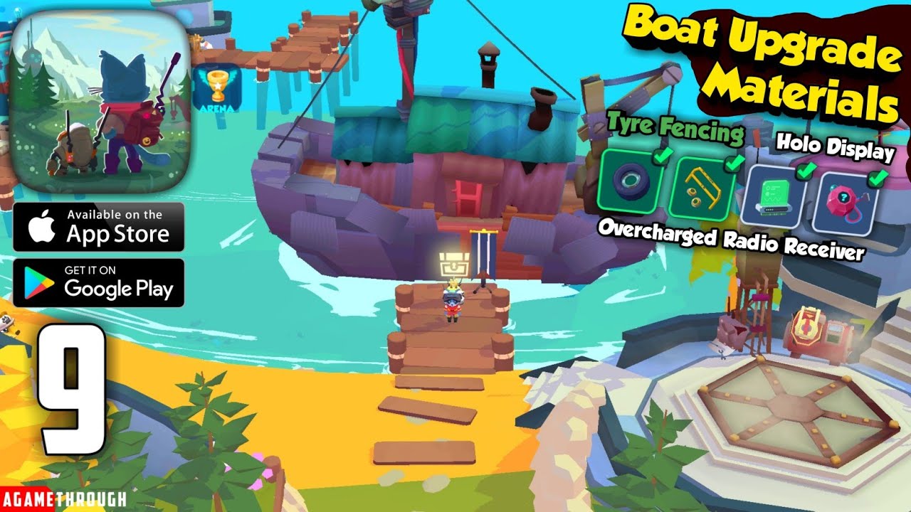 Boat Upgrade Materials to Level 9 - Botworld Adventure Gameplay Walkthrough (Android, ios)