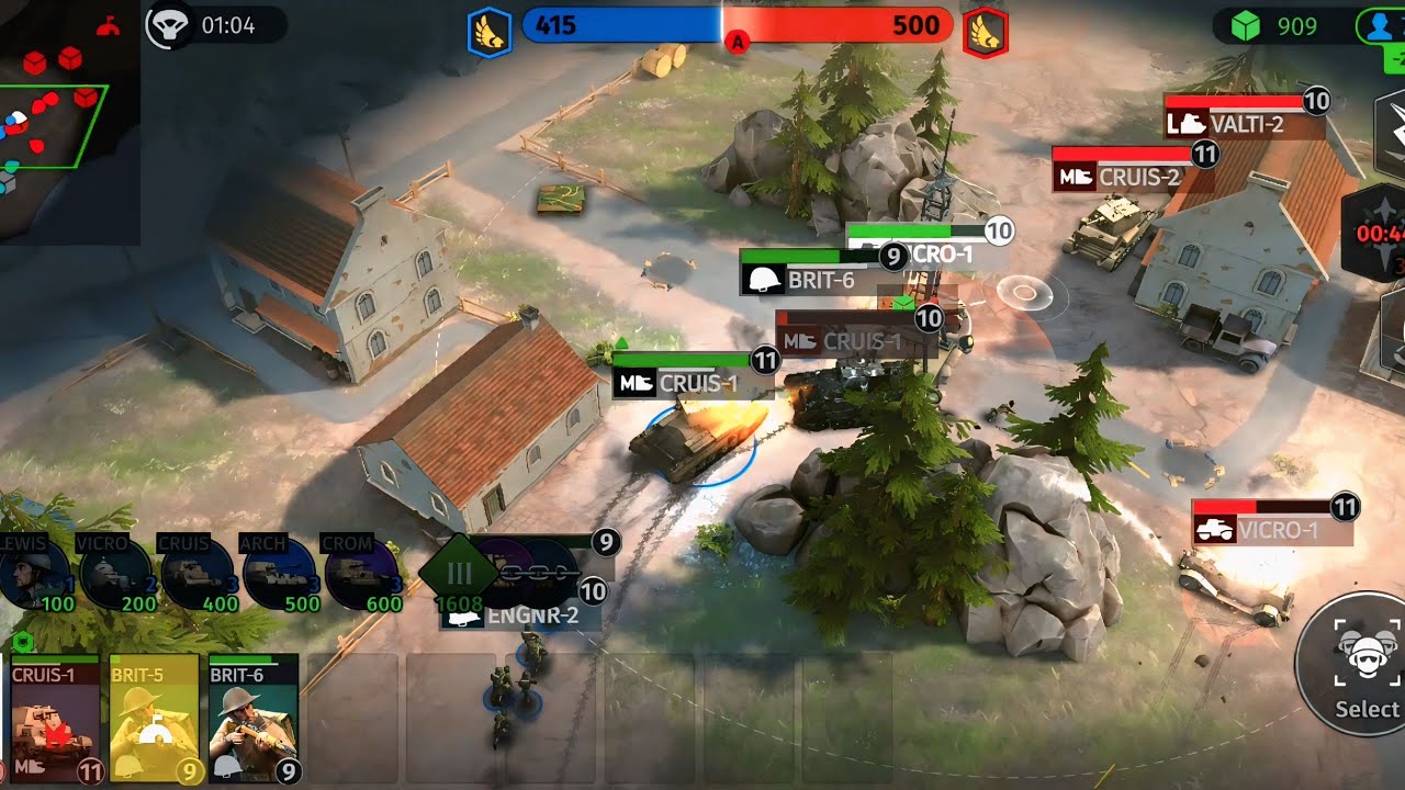 Wwa rts UK gameplay 2vs2 coastline 