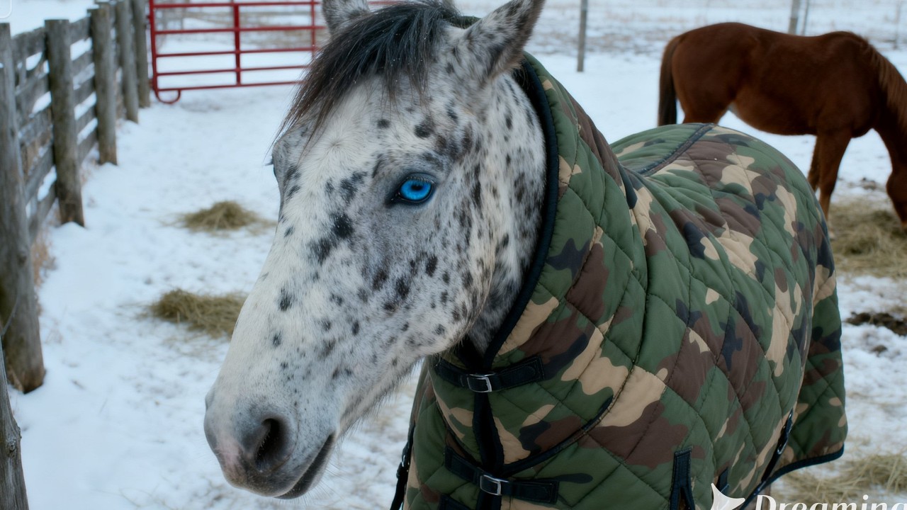 “Everyone Ignored the Strange Blue-Eyed Horse in the Snow — Until the Rancher Looked Closer”,,,,...