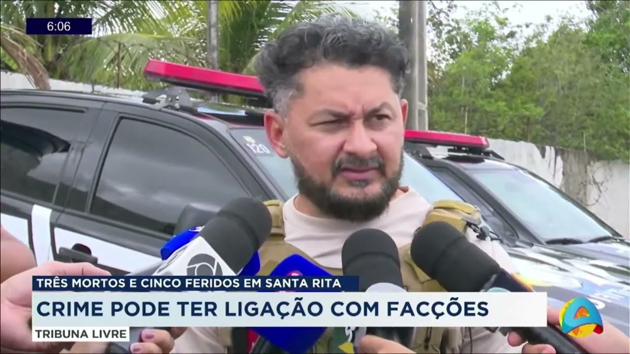 Tribuna Livre - Três mortos e cinco ficam feridos em Santa Rita