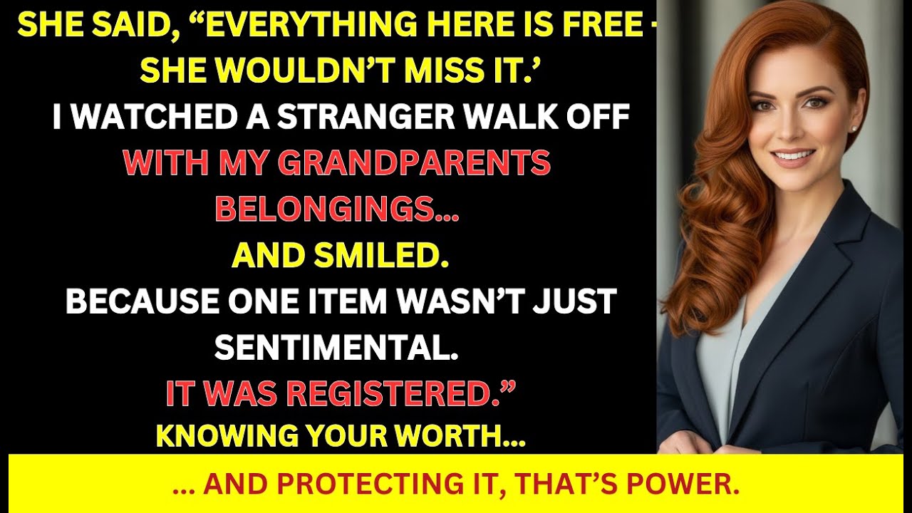 My Stepmother Gave My Belongings Away Without Asking — She Didn't Know One Item Was Registered.