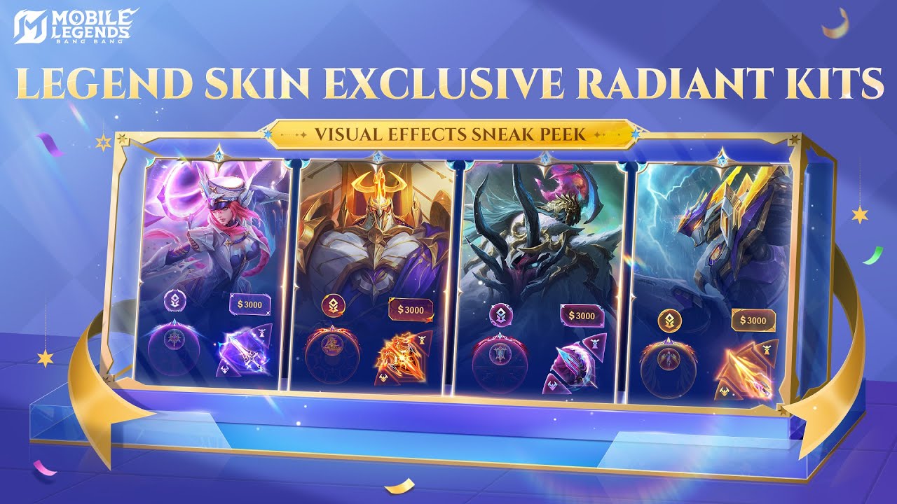 Legend Skin Exclusive Radiant Kits | Mobile Legends: Bang Bang