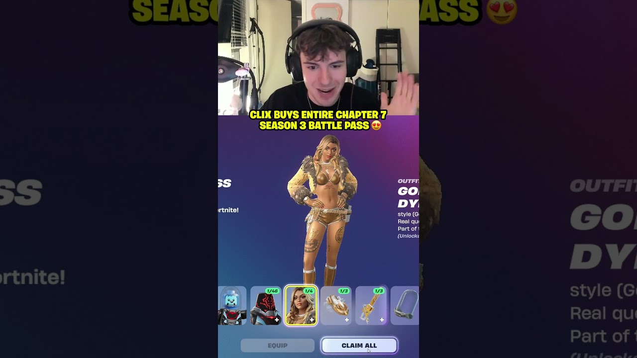 Clix BUYS entire Fortnite Chapter 7 Season 3 Battlepass 😍