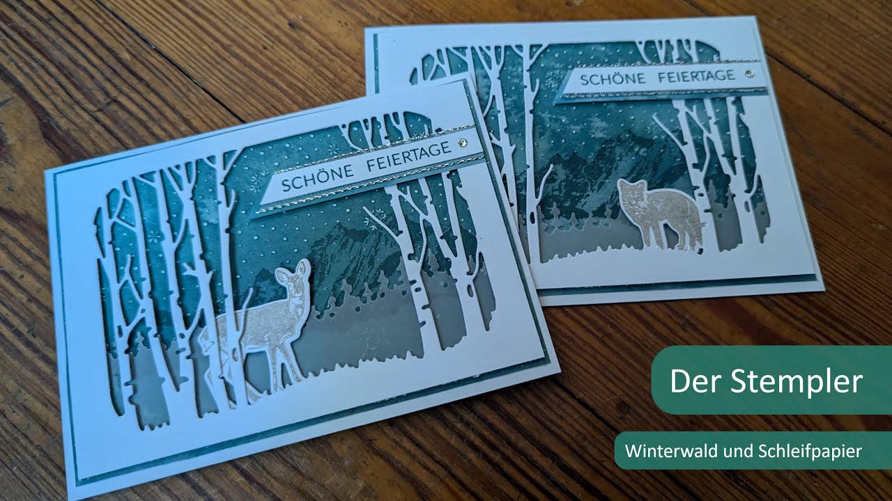 Winterwald und Schleifpapier | Der Stempler ~ Stampin Up!