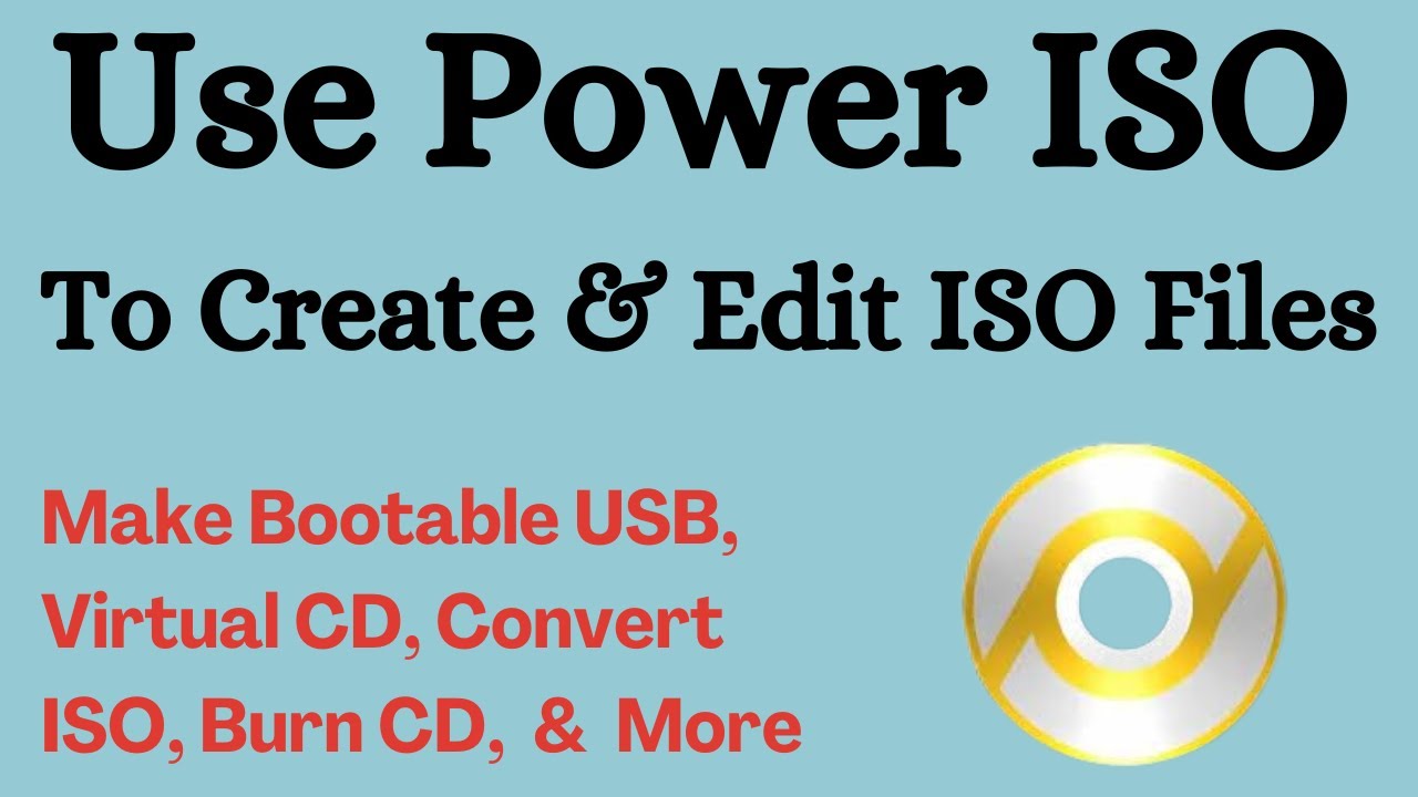 How to Use Power ISO to Make Bootable USB | Power ISO Bootable Flash Drive Windows 10