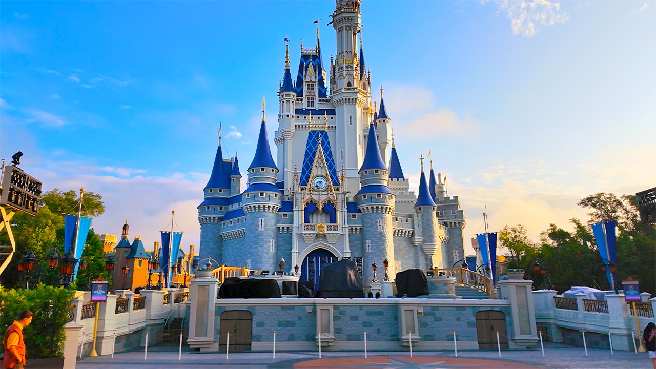 Magic Kingdom Walkthrough - Morning Stroll Around Walt Disney World in Florida [4K POV]