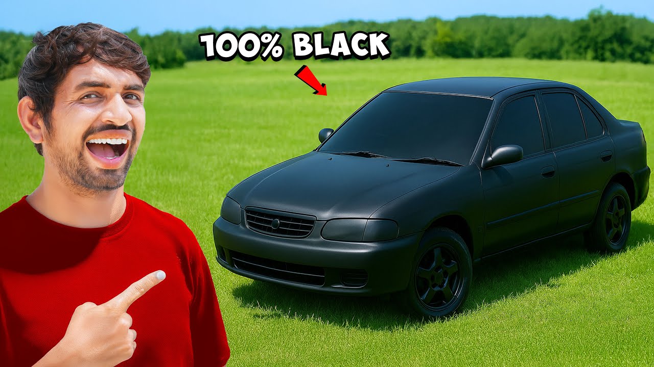 We Made World's Blackest Car - 100% Black