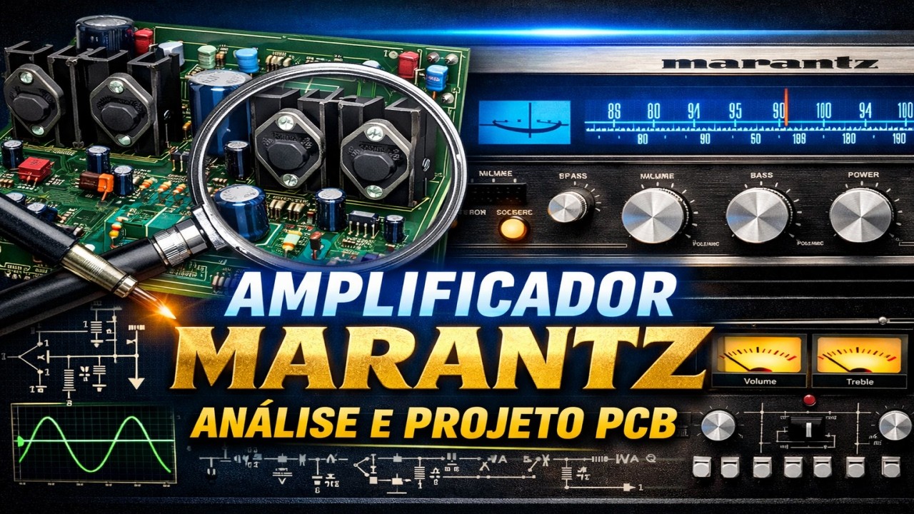 Do Esquema à PCB: Engenharia Completa do Amplificador Marantz Clássico