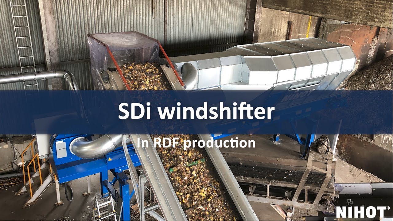 Nihot Recycling SDi windshifter in RDF clean-up (0-50 mm)