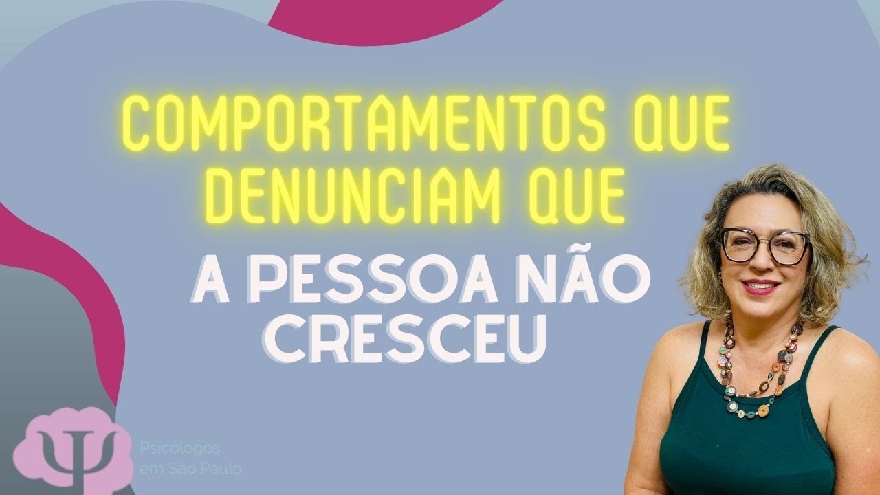 Isso é imaturidade emocional