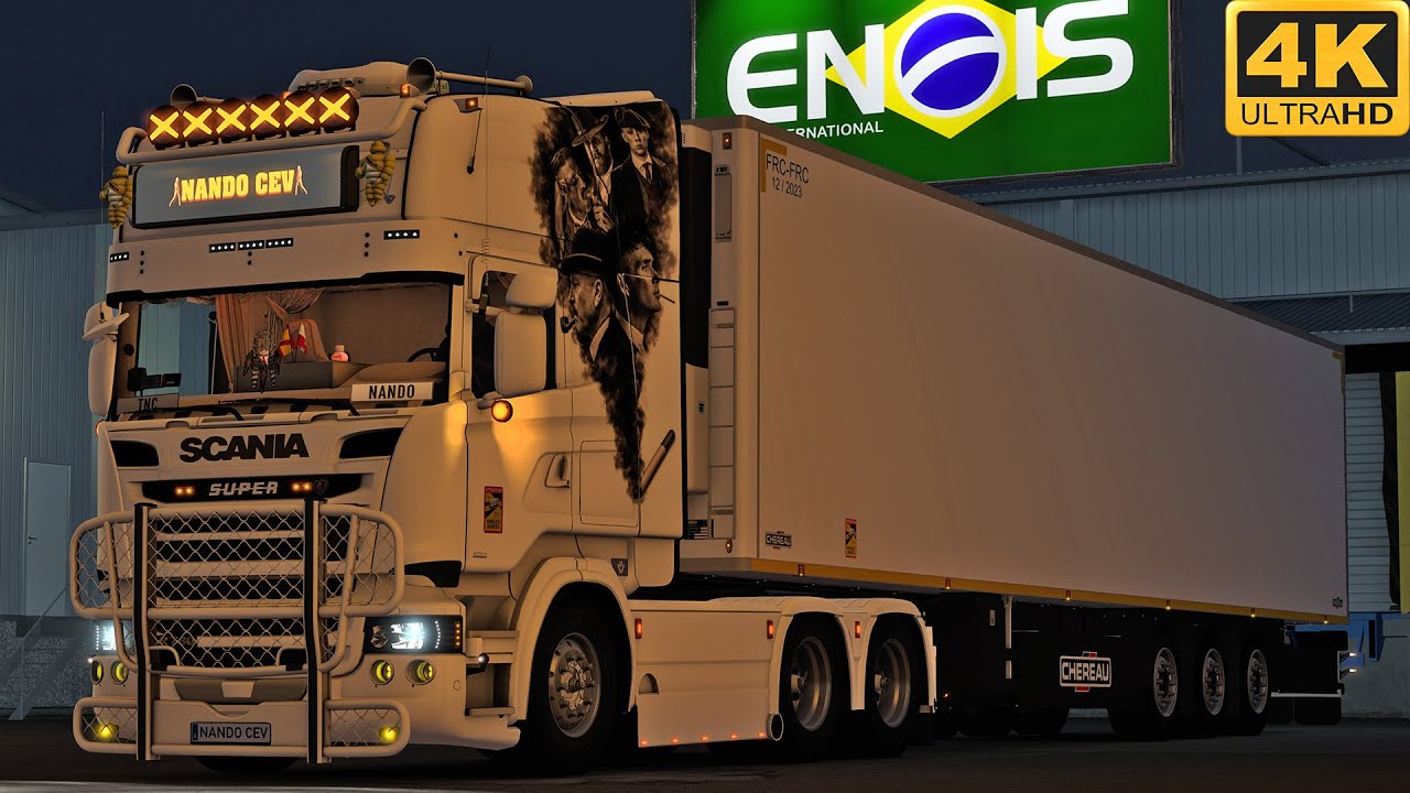 [TS-PC] ETS2 4K | GRAND UTOPIA | SCANIA R730 V8 (open pipe) | CHALEZEULE - NEYLAND
