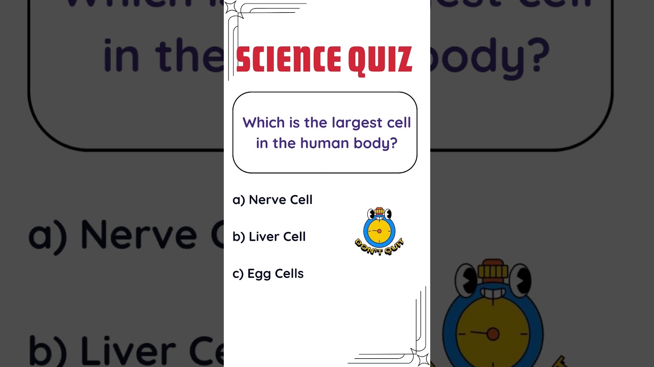 Science Quiz | Science Questions and Answers #shorts