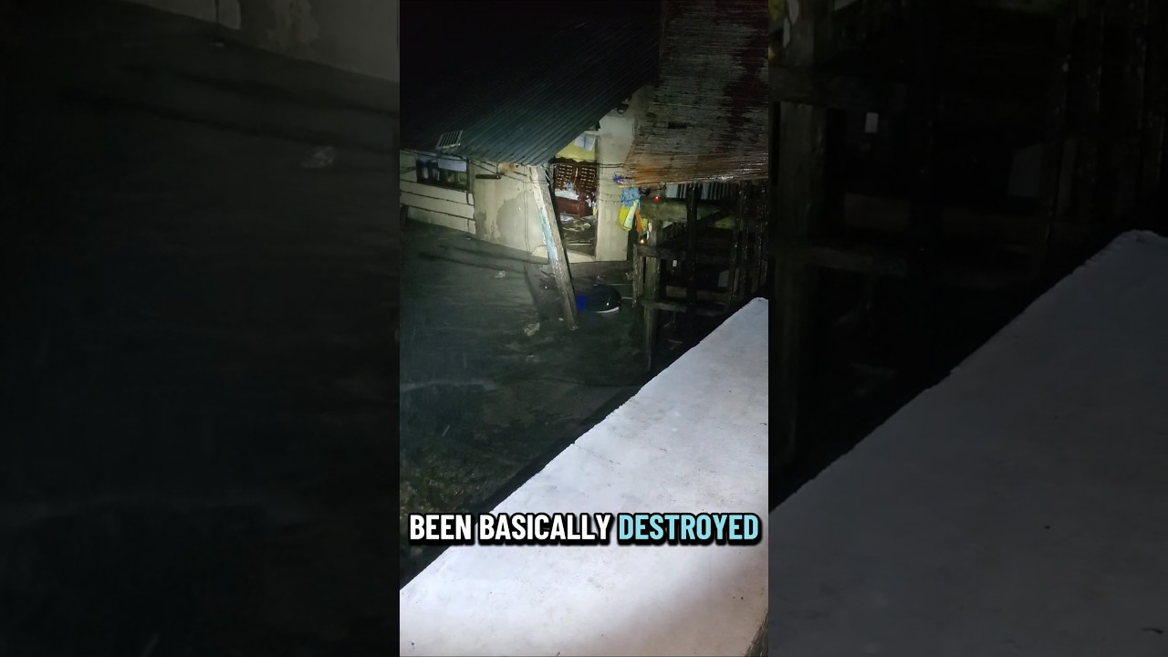 Филиппинский дом разрушен Внутри глаза тайфуна 🌀🇵🇭 ТРОПИЧЕСКАЯ ДЕПРЕССИЯ ВЕРБЕНА