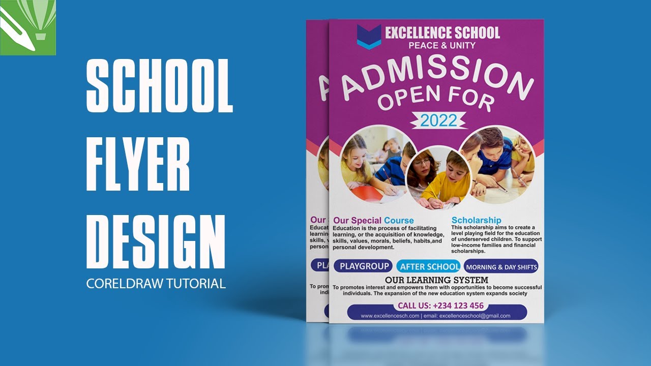 How to design a Professional School Flyer in CorelDraw