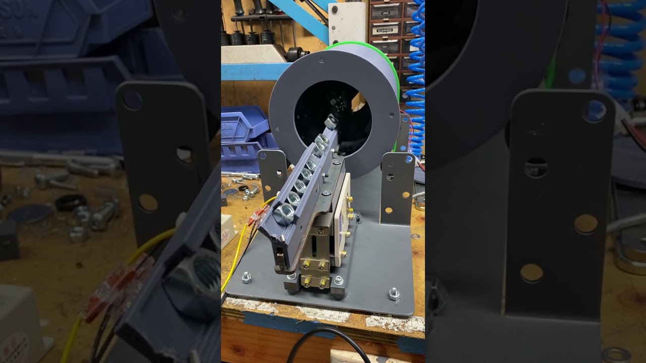 Quick & Dirty Demo of a drum feeder for M12 Hex Nut #engineering #machine