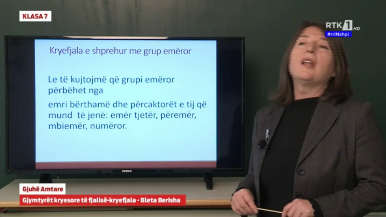 KLASA 7 - Gjuhë Amtare-Gjymtyrët kryesore të fjalisë-kryefjala 01.04.2020