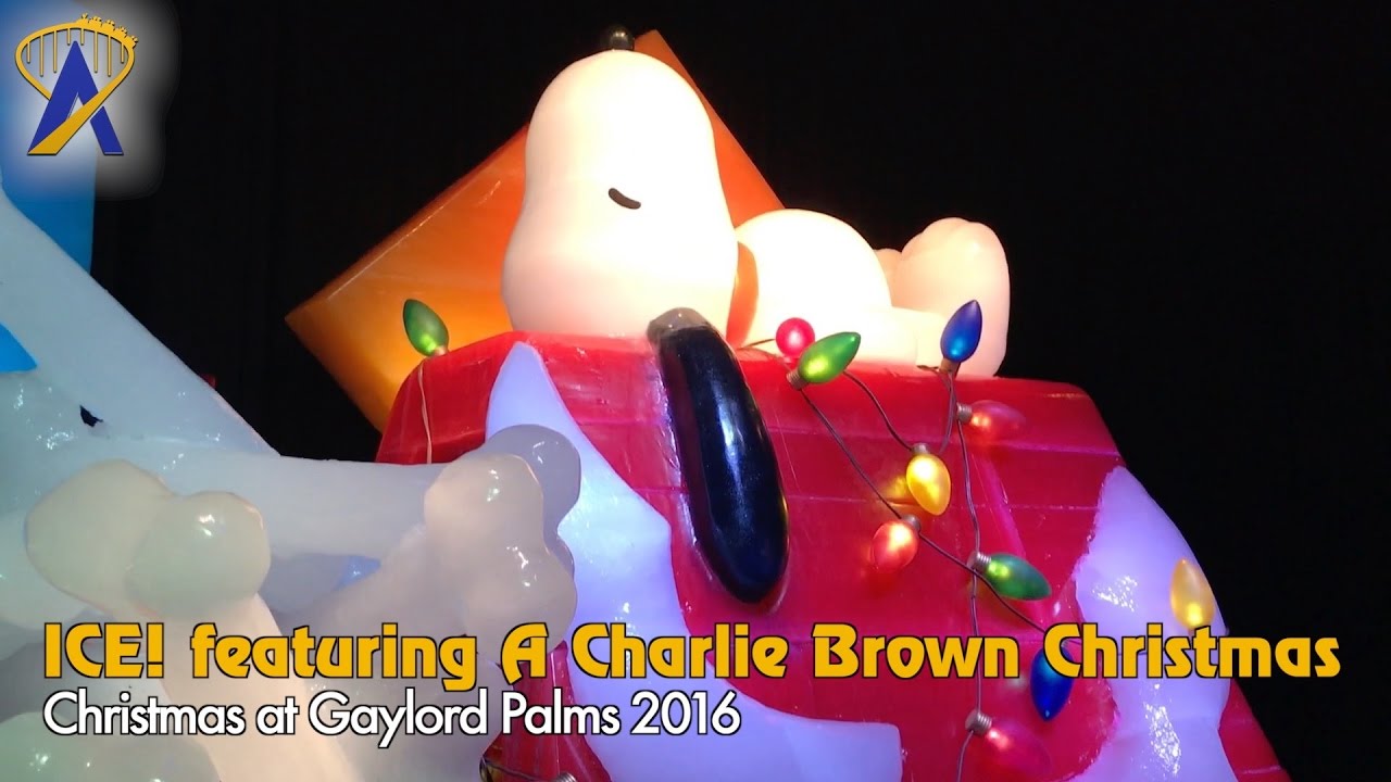 Walk through ICE! featuring A Charlie Brown Christmas at Gaylord Palms Resort 2016