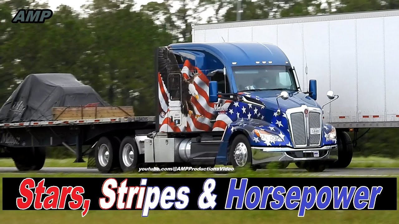 Blue Melton Kenworth T680 | Truckspotting 111125