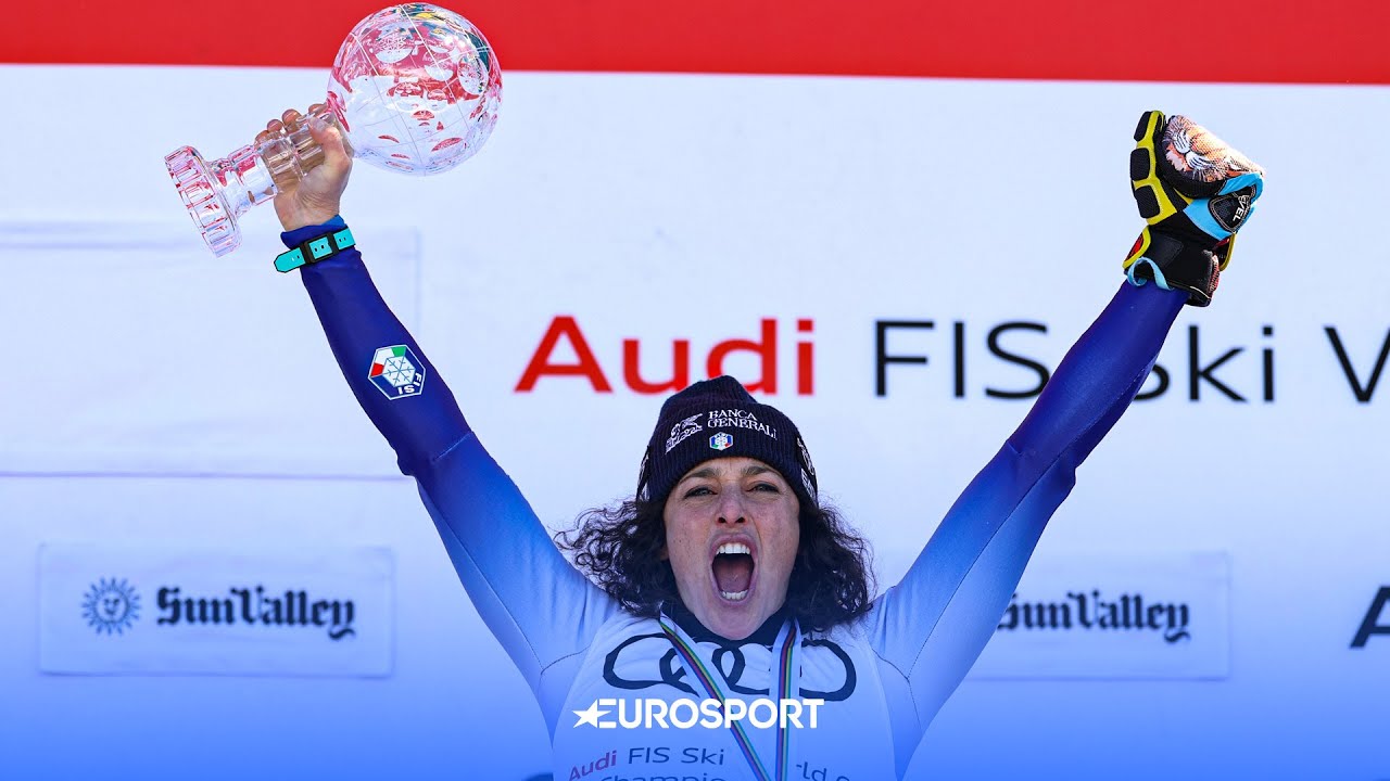 Federica BRIGNONE, la favola è completa! Bacio alla Coppa a Sun Valley | RIVIVI LA PREMIAZIONE