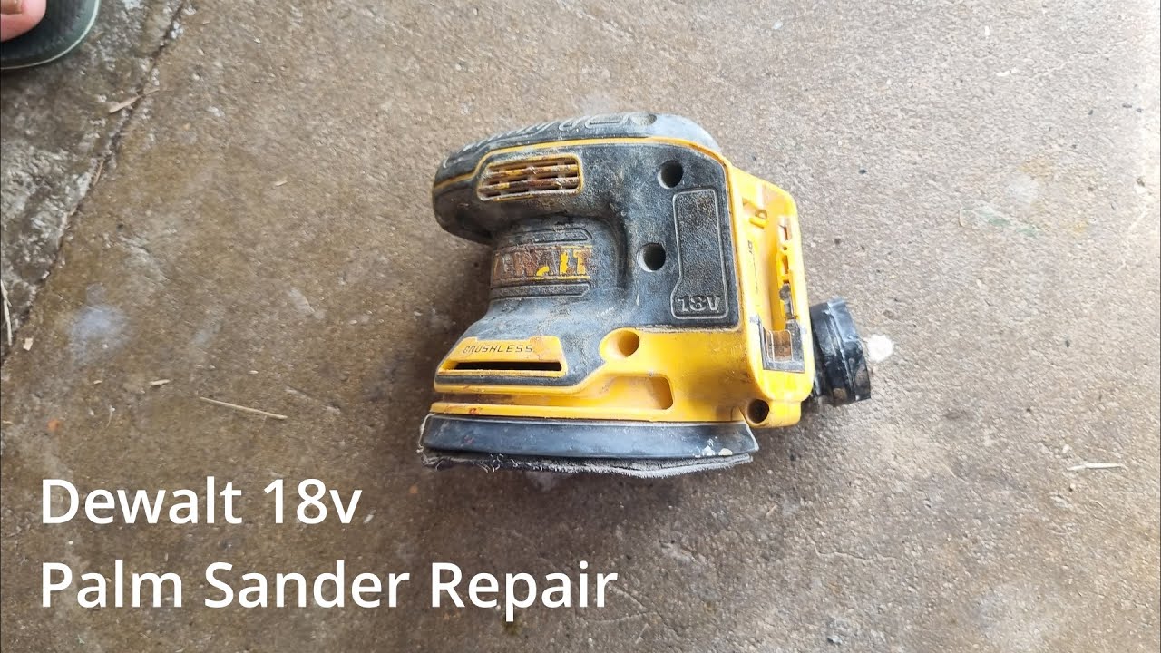 dewalt sander 18v-20v DCW210 random orbital repair disassembly
