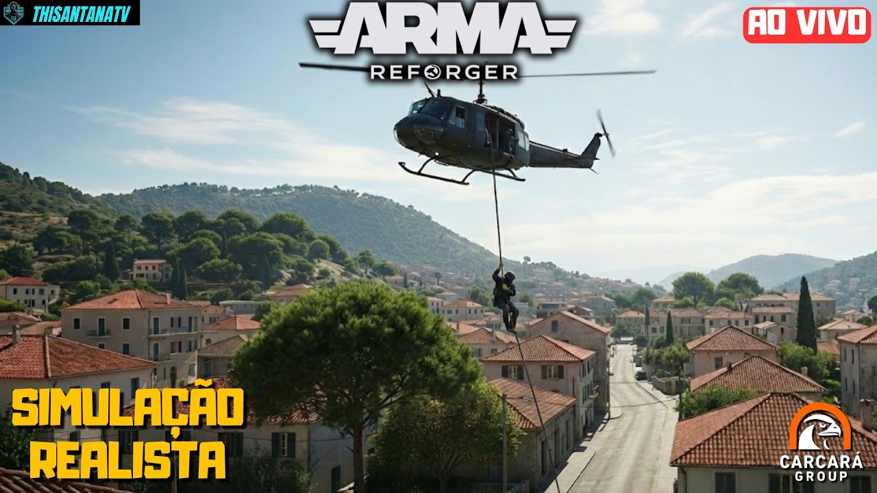 ARMA REFORGER LIVE: O CAOS DA GUERRA EM EVERON! | Servidor PvE Carcará Group |