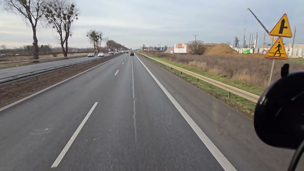 CabView - 2/2 Warszawa z S8 do S7 przez Wisłostradę i Łomianki. 12,25.