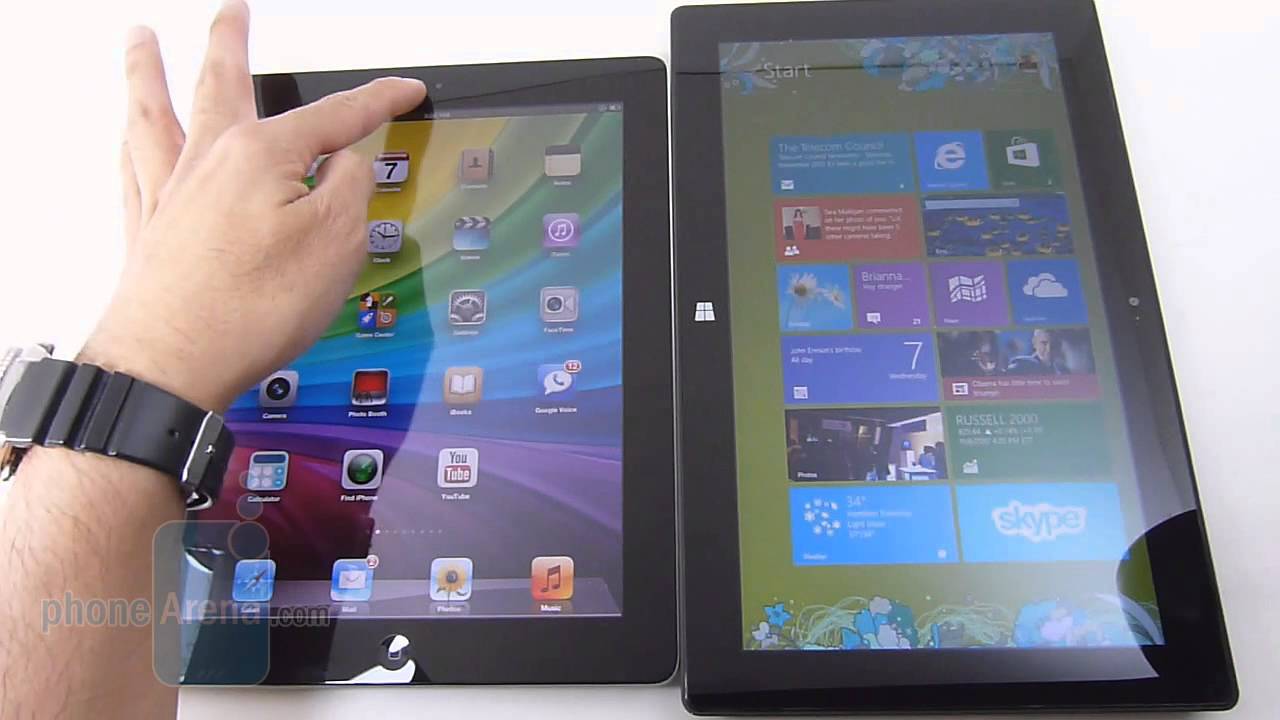 Apple iPad 4 vs Microsoft Surface RT