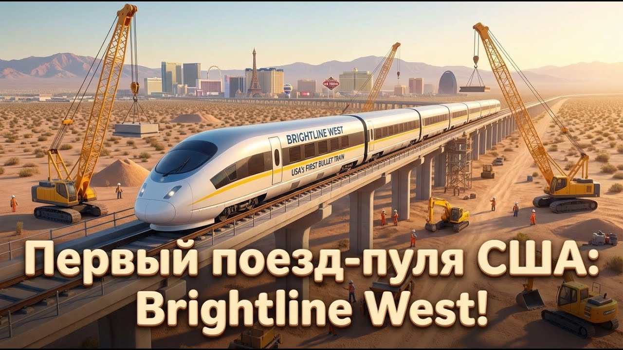 Первый поезд-пуля США: Грандиозная стройка Brightline West