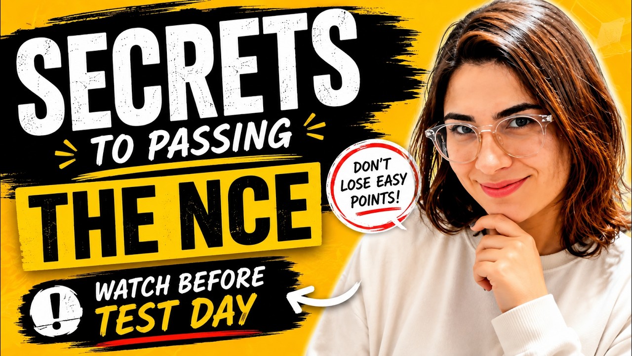 Top Tips & Tricks to Pass the NCE (Mental Strategies & Test-Day Reality)