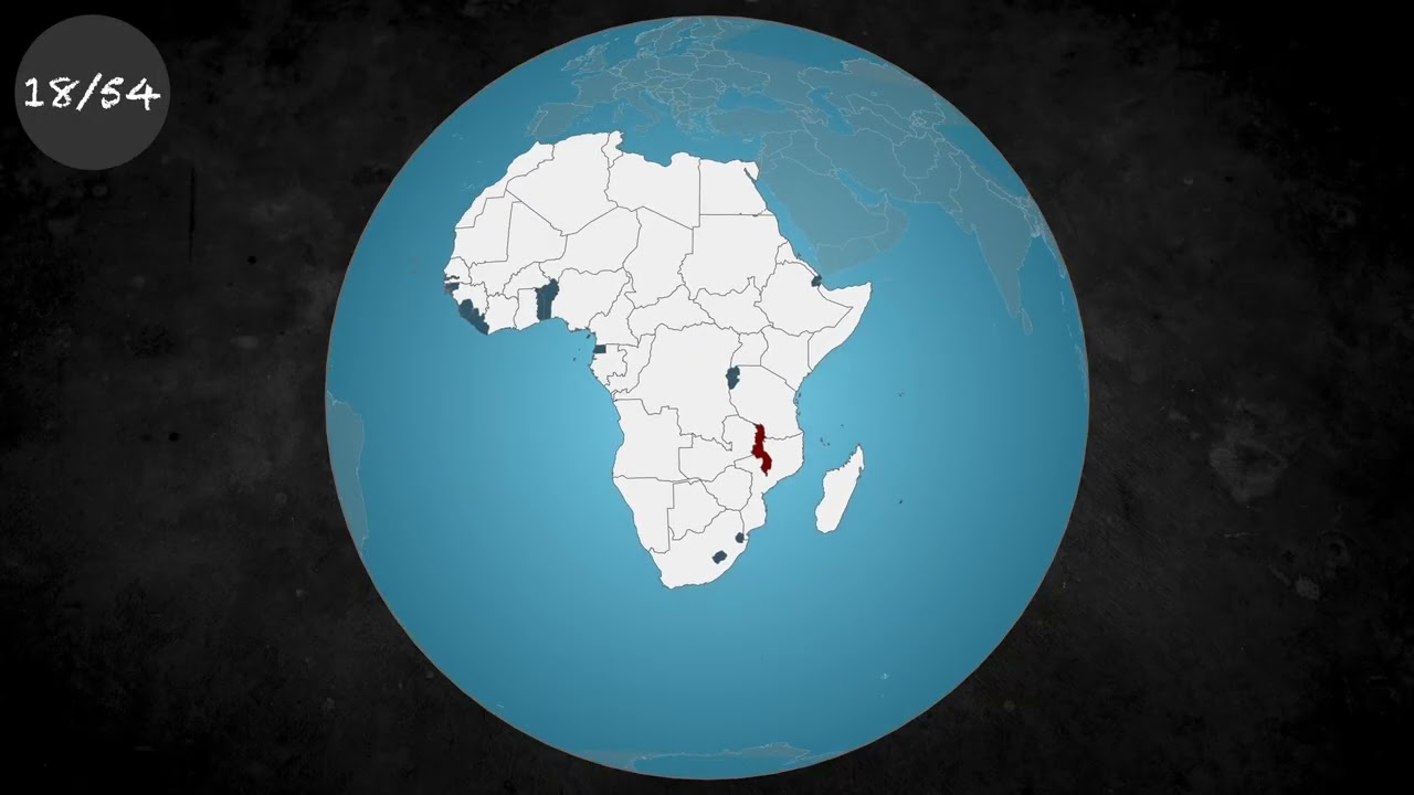 Can you name these African countries on the map - Expert Level Part 1