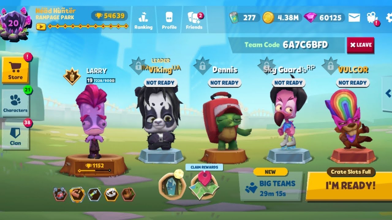 Zooba Squad Larry Ollie Shelly Milo Betsy 20 Level x360 Swing Items Gameplay