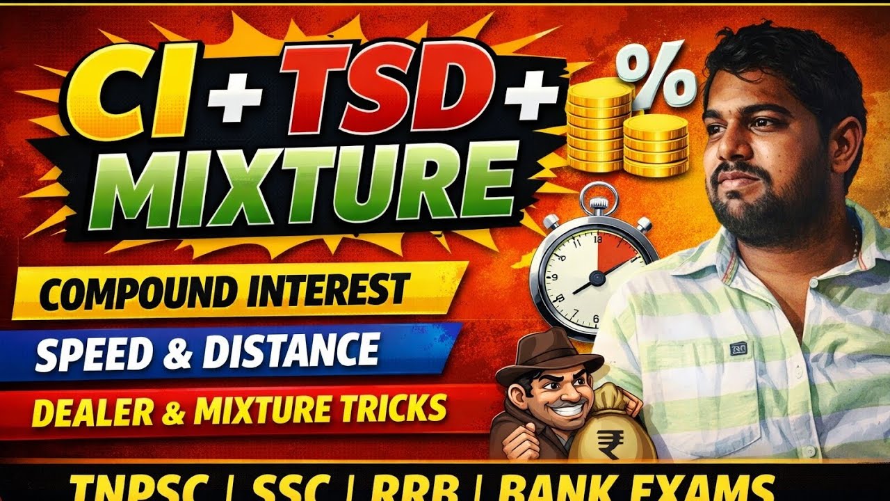 CI, Time-Speed-Distance & Mixture Problems – Complete Practice Set
