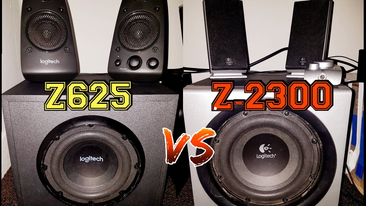 Logitech Z625 vs Logitech Z-2300 Comparison / Por&oacute;wnanie
