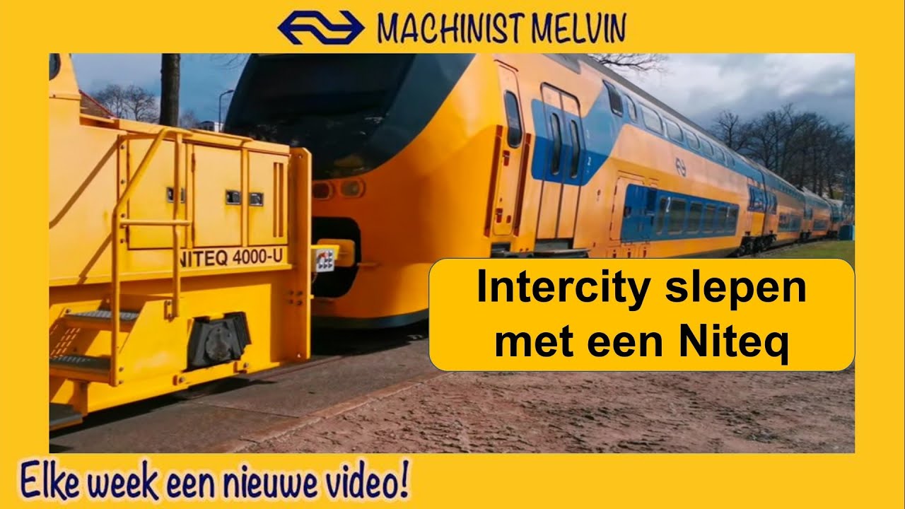 4k INTERCITY naar de werkplaats SLEPEN met een NITEQ op het rangeerterrein van ARNHEM!