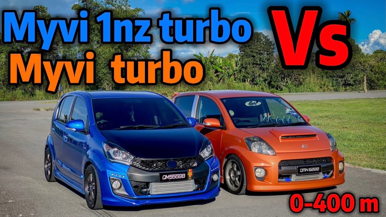 Myvi masuk engine toyota vios 1nz Turbo vs Myvi turbo (episode.25)